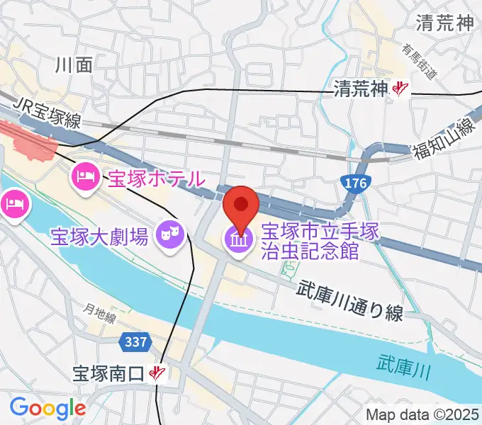 宝塚市立文化芸術センターの地図