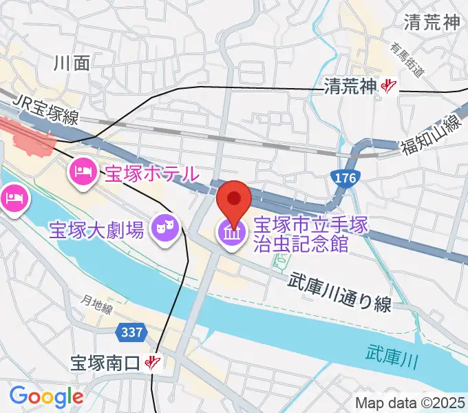 宝塚市立文化芸術センターの地図