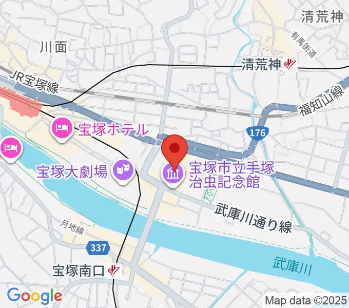 宝塚市立文化芸術センターの地図