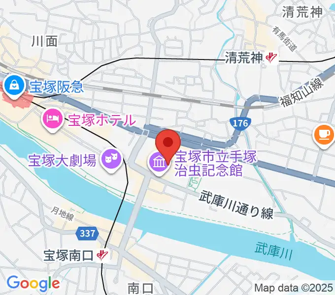 宝塚市立文化芸術センターの地図
