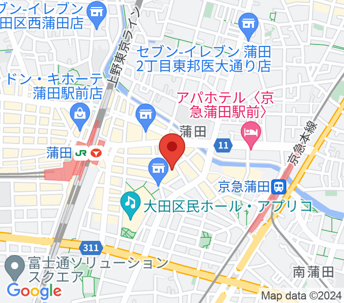 蒲田CATFISH TOKYOの場所
