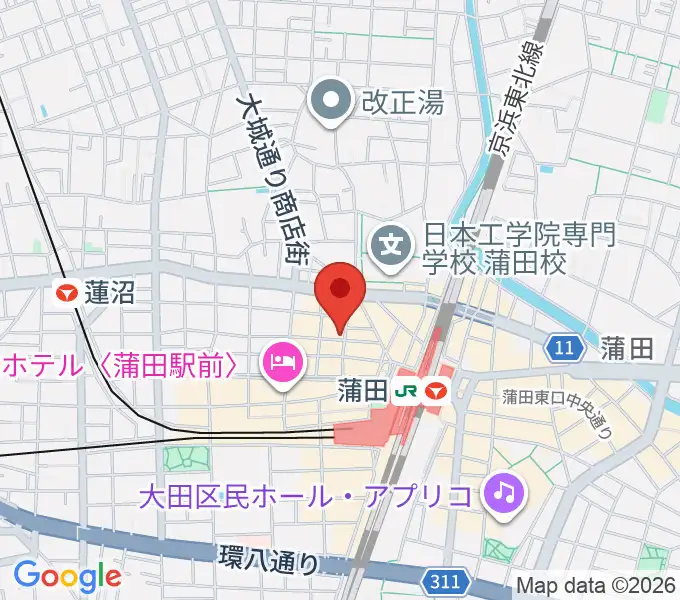 KAMATAぶらぶらの地図