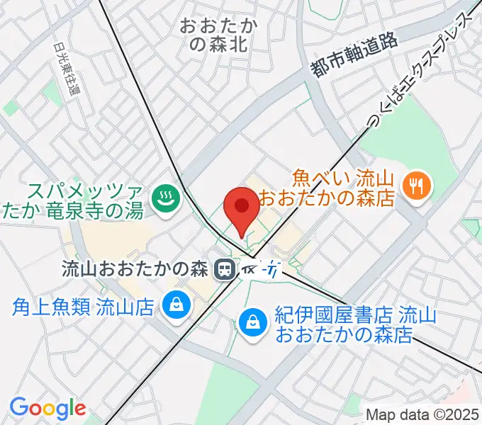 スターツおおたかの森ホールの地図