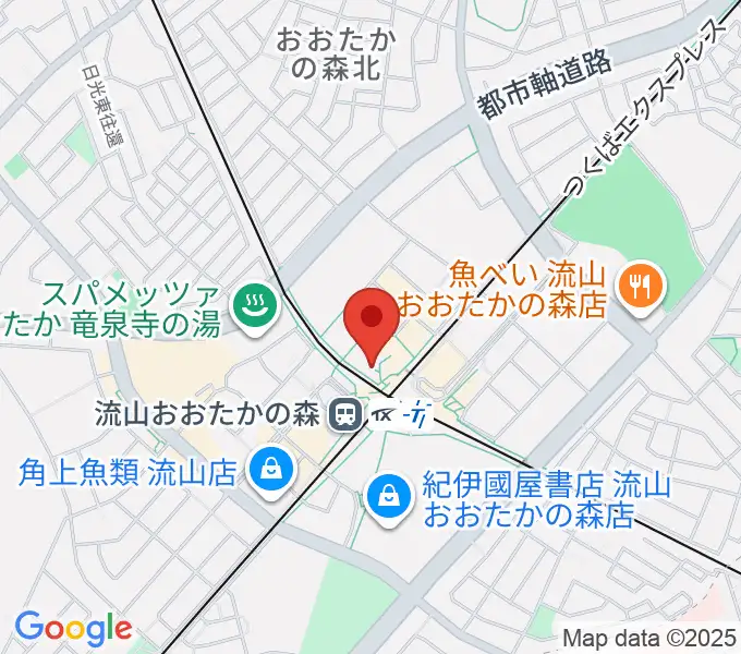 スターツおおたかの森ホールの地図