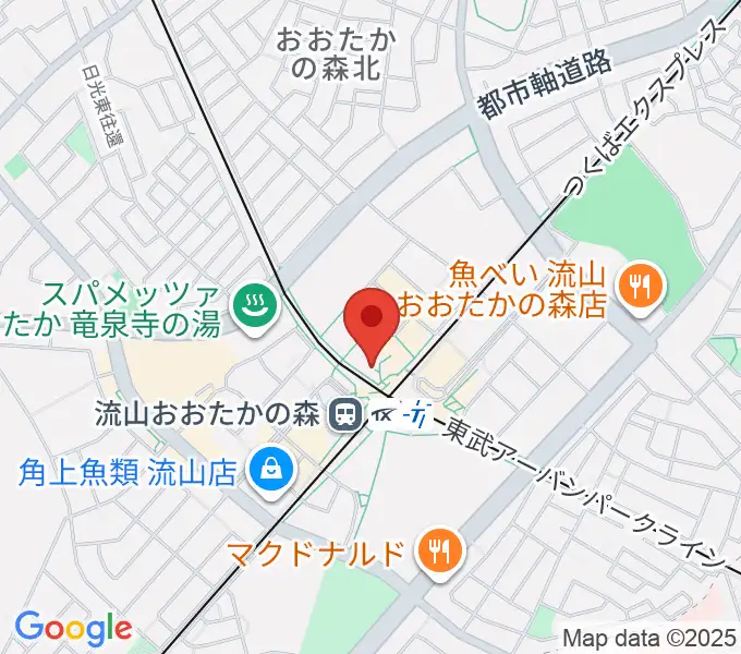 スターツおおたかの森ホールの地図