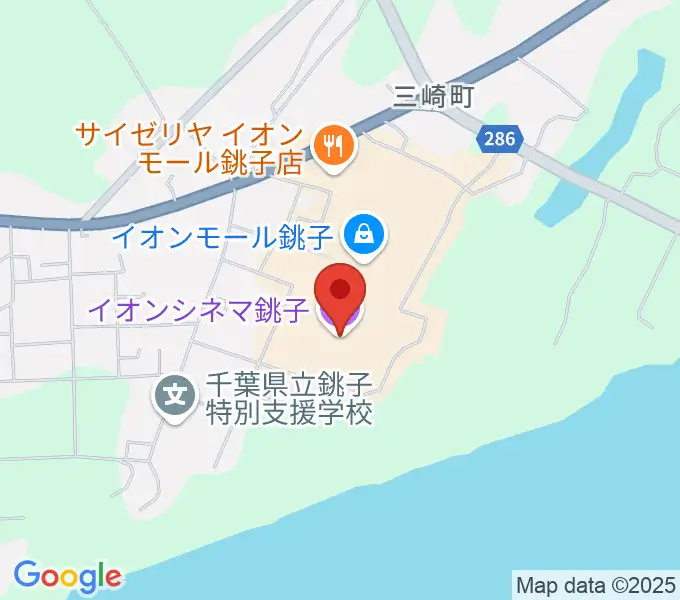 イオンシネマ銚子の地図