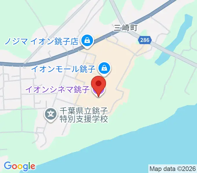 イオンシネマ銚子の地図