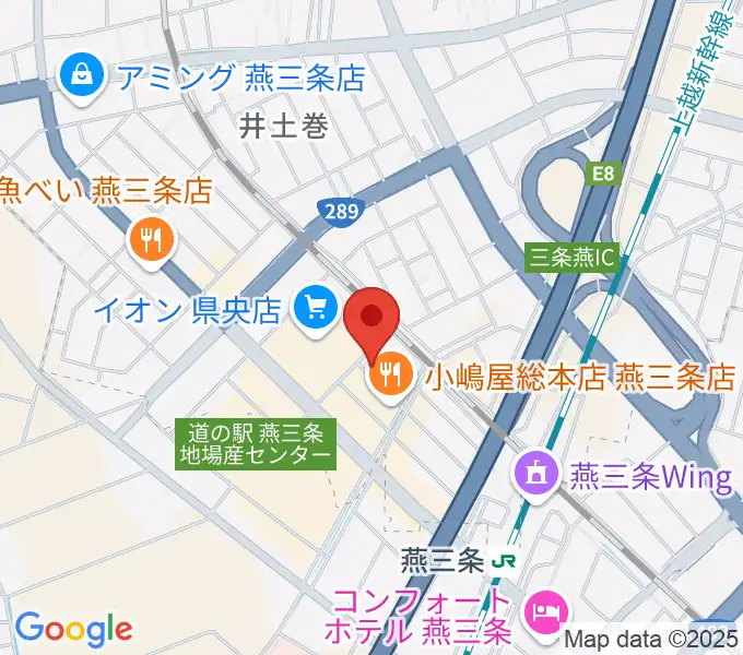 イオンシネマ県央の地図
