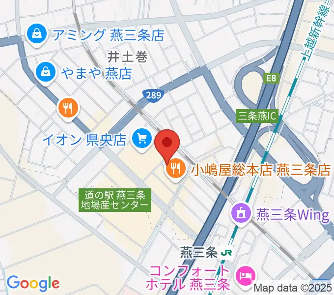 イオンシネマ県央の地図
