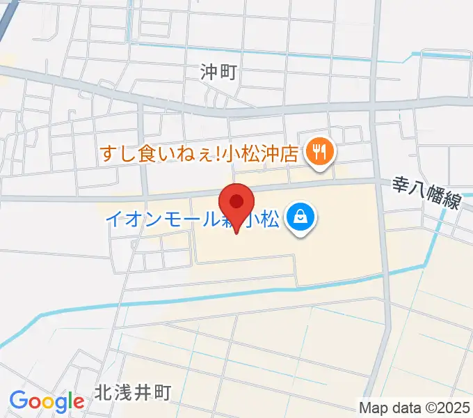 イオンシネマ新小松の地図