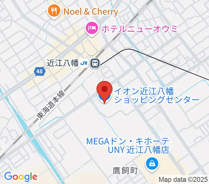 イオンシネマ近江八幡の地図
