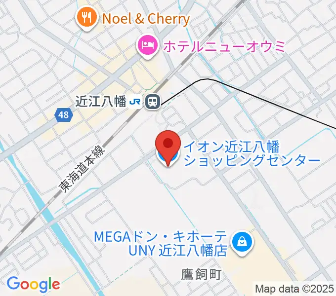 イオンシネマ近江八幡の地図