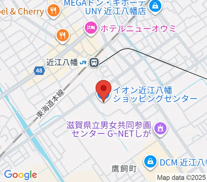 イオンシネマ近江八幡の地図