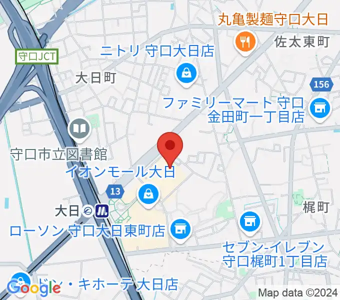 イオンシネマ大日の地図