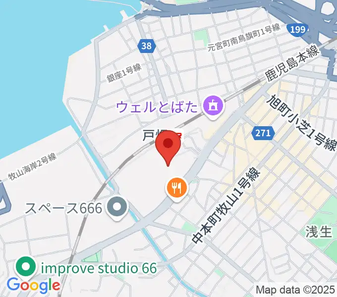 イオンシネマ戸畑の地図