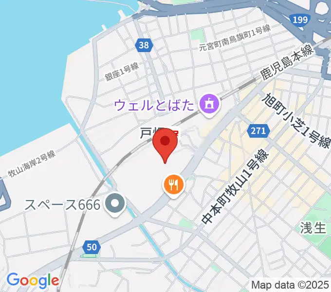 イオンシネマ戸畑の地図
