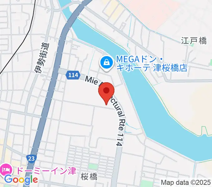 イオンシネマ津の地図