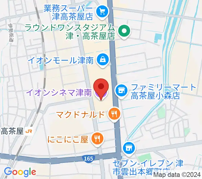 イオンシネマ津南の地図