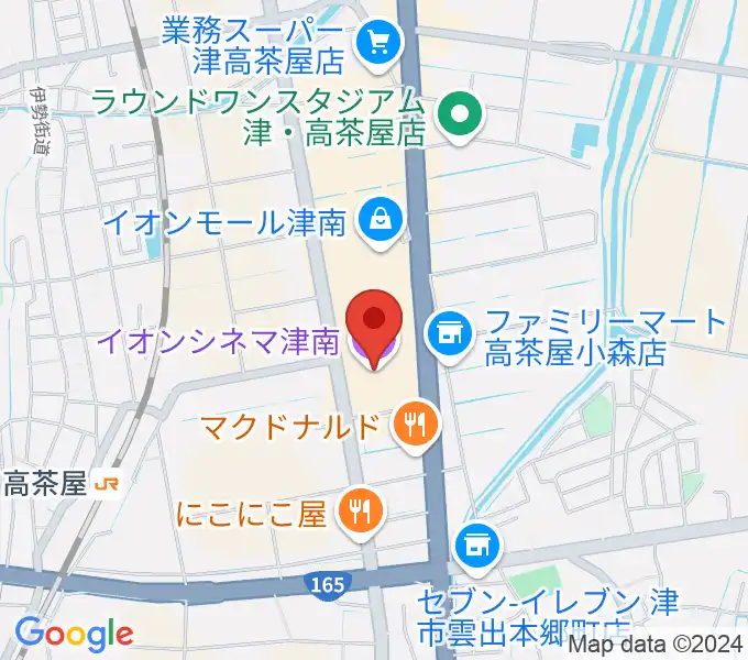 イオンシネマ津南の地図