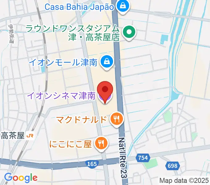 イオンシネマ津南の地図