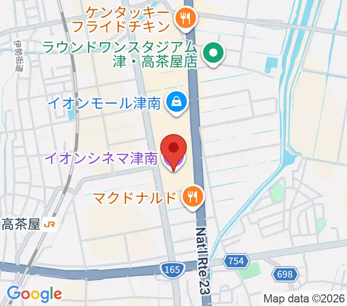 イオンシネマ津南の地図
