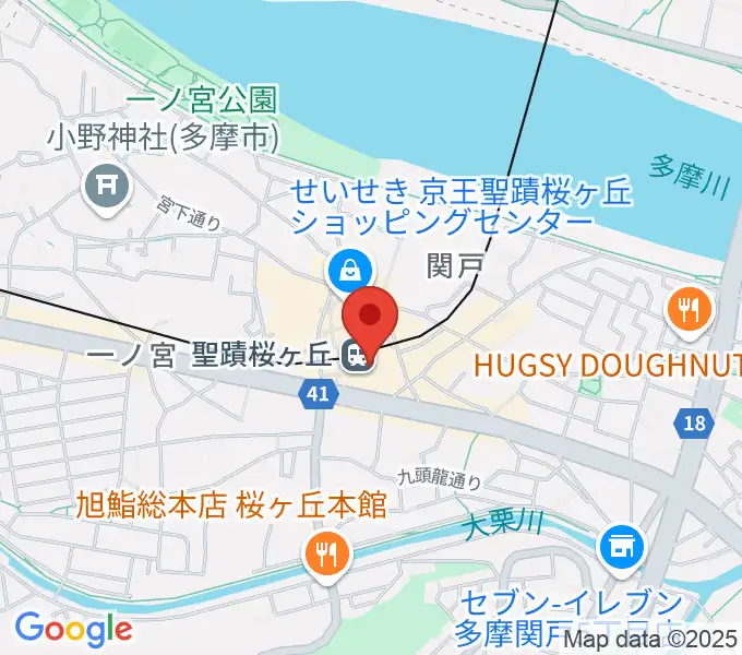 せいせきアウラホールの地図