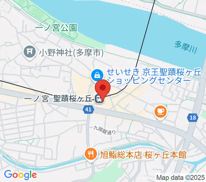 せいせきアウラホールの地図