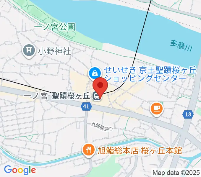 せいせきアウラホールの地図