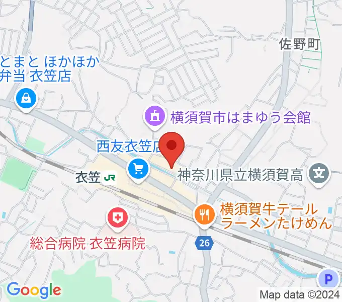 スタジオバックビートの地図