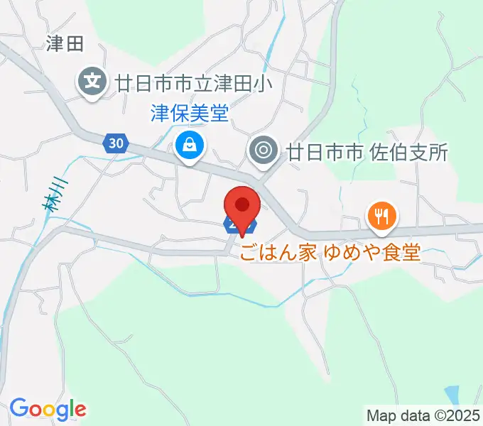 廿日市市さいき文化ホールの地図