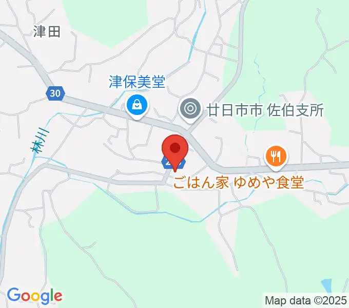 廿日市市さいき文化ホールの地図
