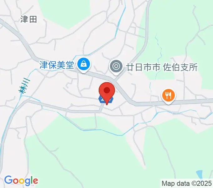 廿日市市さいき文化ホールの地図