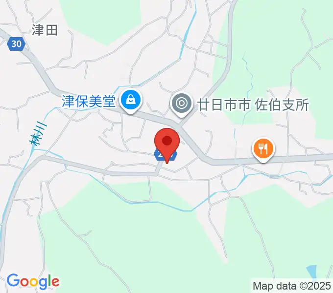 廿日市市さいき文化ホールの地図
