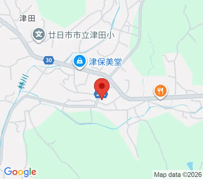 廿日市市さいき文化ホールの地図
