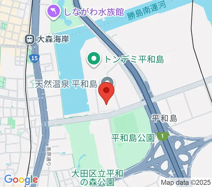 シネマサンシャイン平和島の地図