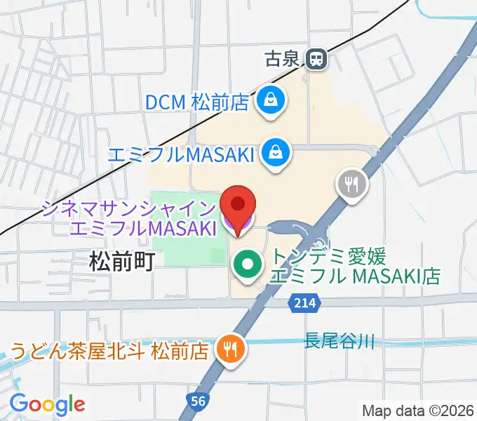 シネマサンシャインエミフルMASAKIの地図
