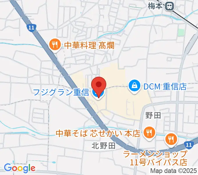 シネマサンシャイン重信の地図