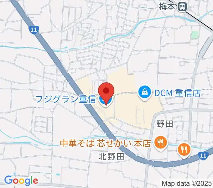 シネマサンシャイン重信の地図