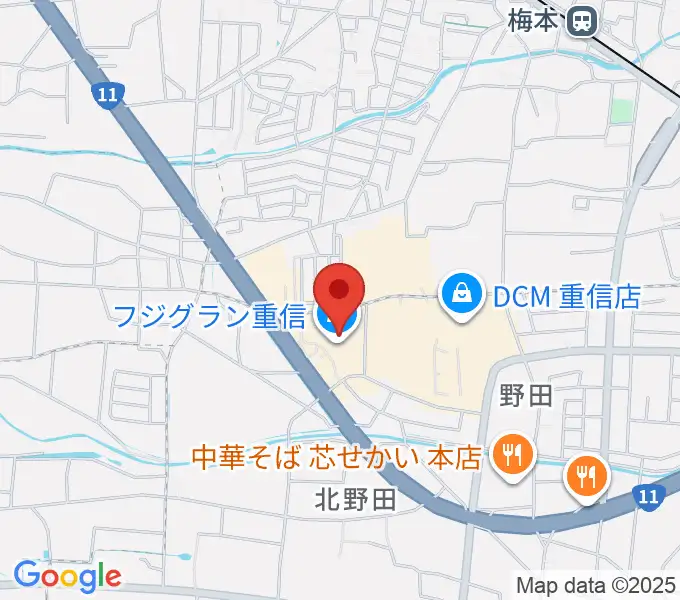 シネマサンシャイン重信の地図