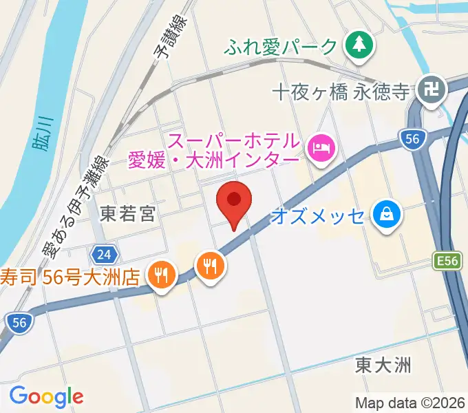 シネマサンシャイン大洲の地図