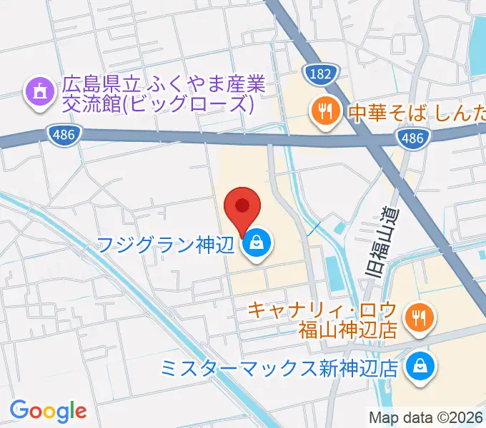 福山エーガル8シネマズの地図