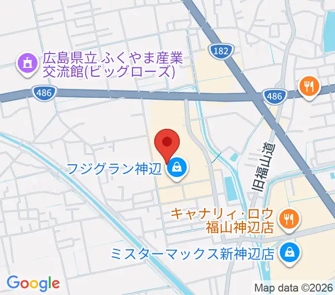 福山エーガル8シネマズの地図