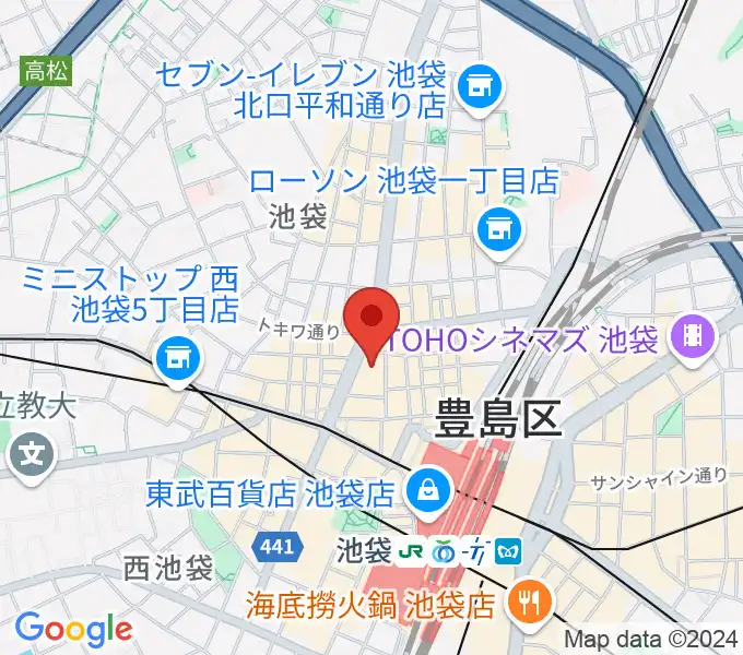 池袋シネマ・ロサの地図