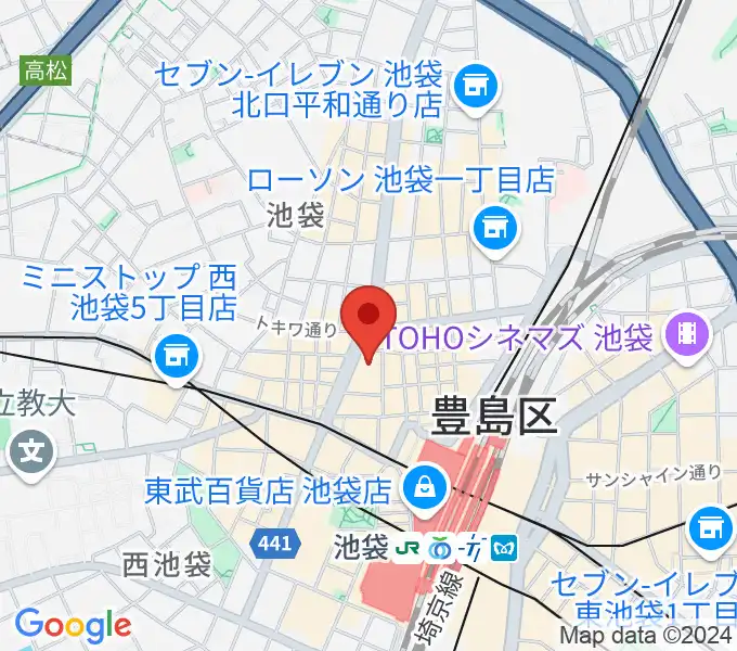 池袋シネマ・ロサの地図