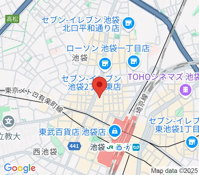 池袋シネマ・ロサの地図