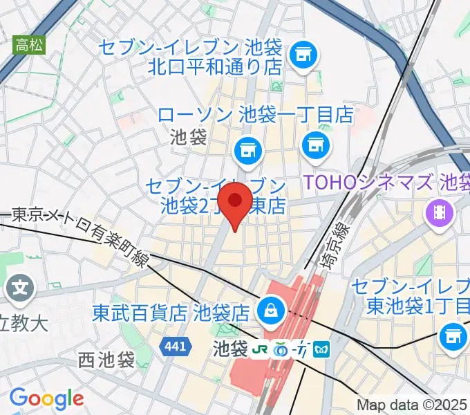 池袋シネマ・ロサの地図