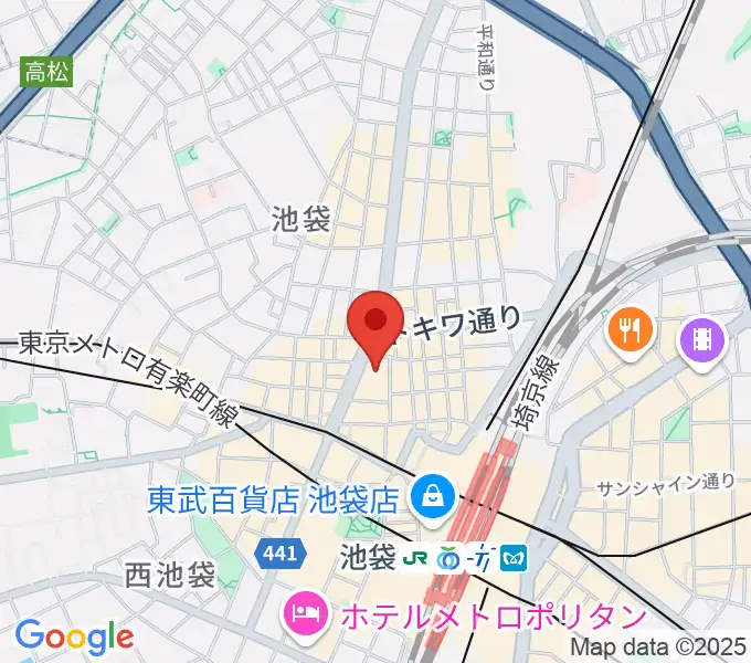 池袋シネマ・ロサの地図