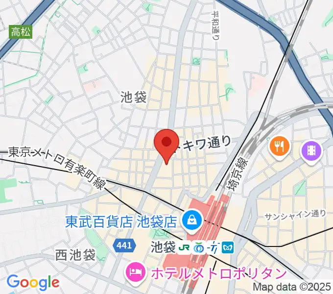 池袋シネマ・ロサの地図