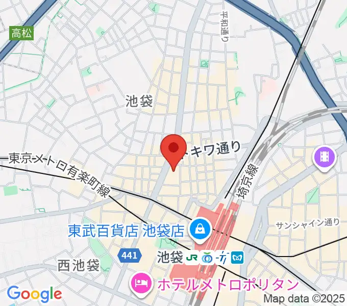池袋シネマ・ロサの地図