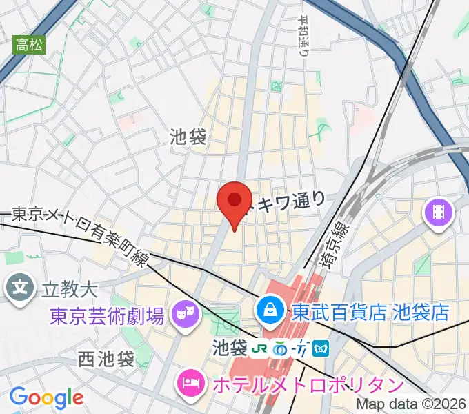 池袋シネマ・ロサの地図